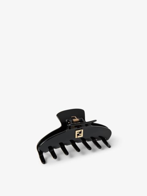 FENDI Hair Clip Black acetate hair clip
