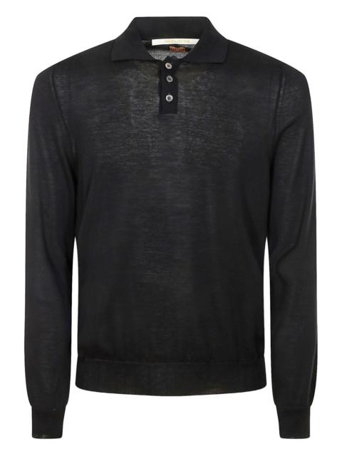ALPHA INDUSTRIES long-sleeve cotton polo shirt