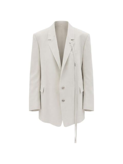 Ann Demeulemeester tie-detail blazer