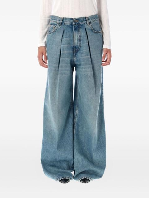 HAIKURE Candy pleated wide-leg jeans