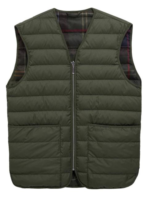 Barbour zip quilted jacket