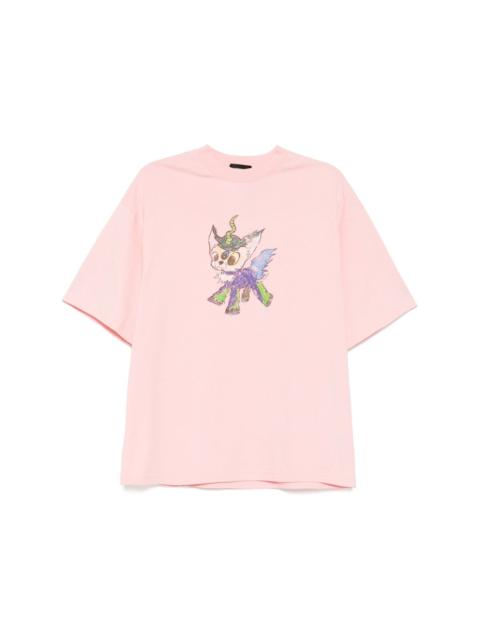 We11done Jeff monster drawing T-shirt