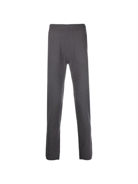 extreme cashmere straight-leg knitted track-pants
