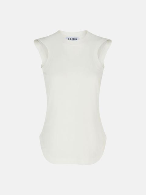 THE ATTICO ''REESE'' WHITE TANK TOP