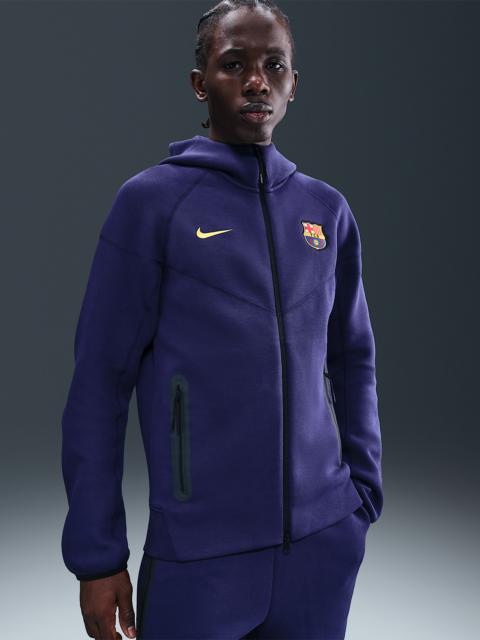 Nike FC Barcelona Tech Windrunner Men's Nike Soccer Fleece Full-Zip Hoodie
