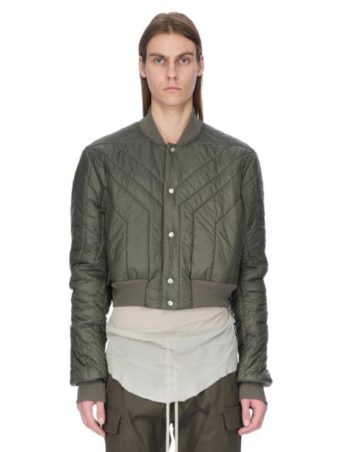 Rick Owens Khaki Concordians Quilted Flight Down Bomber Jacket