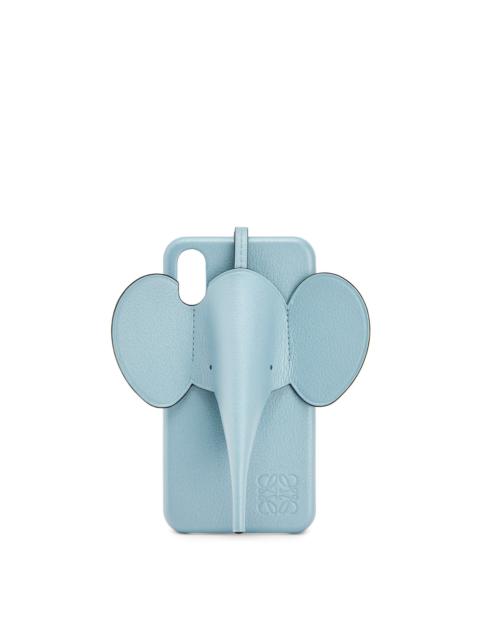 Loewe Elephant cover for iPhone X/XS in pearlized calfskin