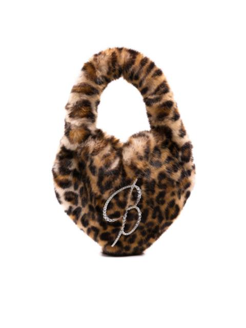 leopard-print tote bag