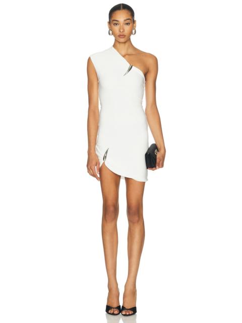 GRACE LING Claw One Shoulder Mini Dress