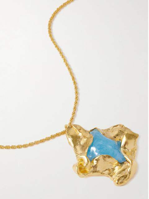 Completedworks Gold-plated And Resin Necklace