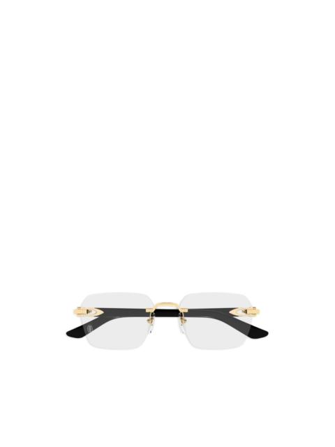 Cartier rectangle-frame glasses