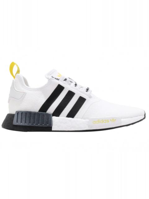 adidas NMD R1 STLT Primeknit White Black Bright Yellow