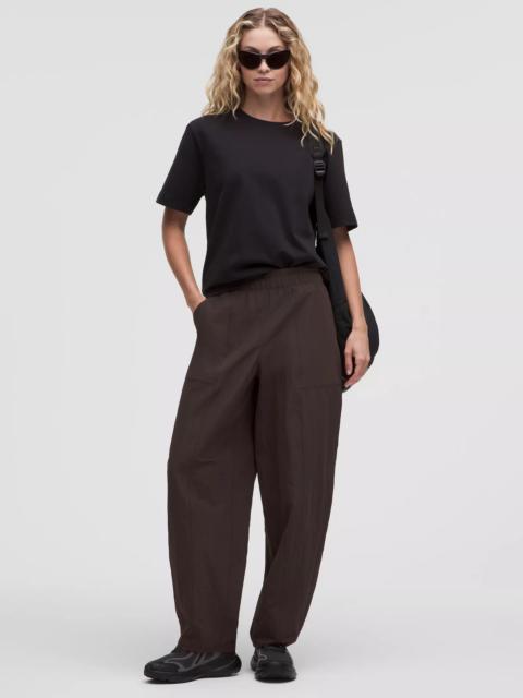 lululemon Crinkle Nylon Mid-Rise Barrel-Leg Pant