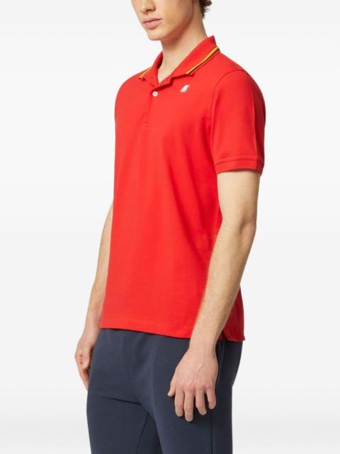K-WAY tipped-collar polo shirt