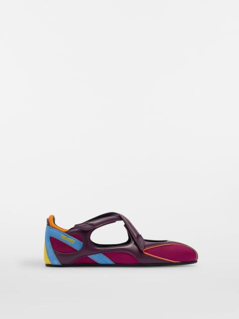 THE ATTICO ''FLOOR 01'' PURPLE BALLERINA FLAT