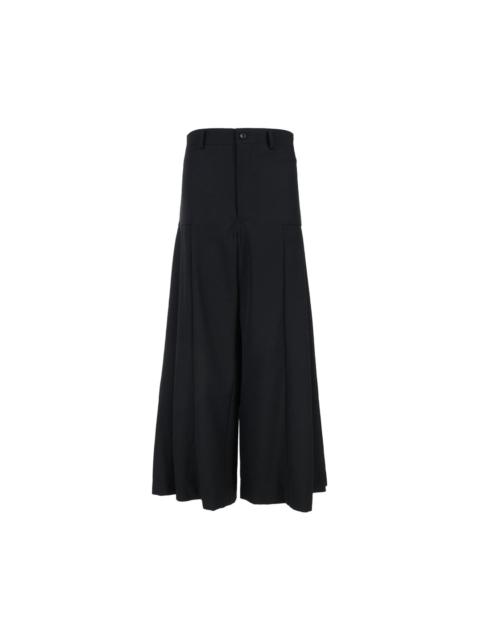 Comme des Garçons Comme des Garçons Wool Gabardine Wide-Leg Pants