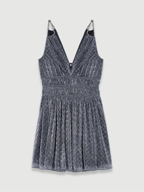 maje Short silver dress