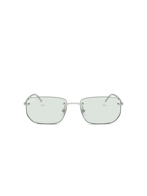 Ray-Ban rimless rectangle-frame sunglasses