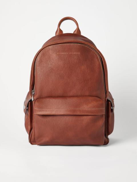 Brunello Cucinelli Grained calfskin travel backpack