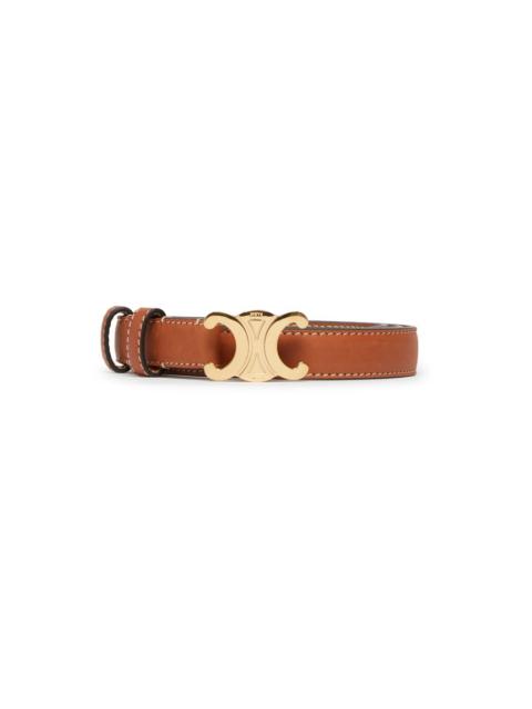 Small Triomphe Belt in Natural Calfskin