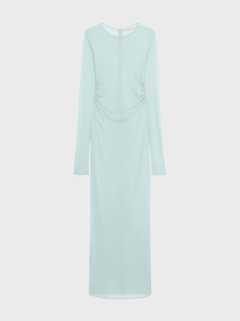 Blumarine JERSEY LONG DRESS WITH EMBROIDERY