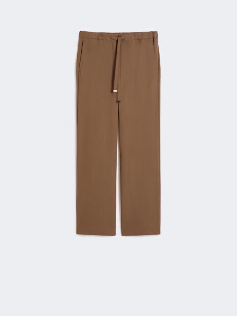 Max Mara ARGENTA Wool gabardine trousers - CAMEL
