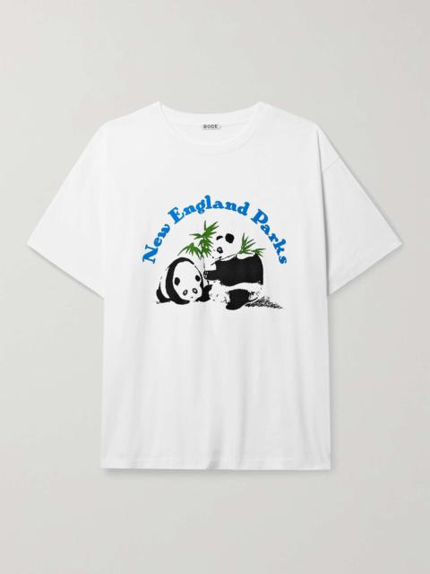 Zoo Flocked Cotton-Jersey T-Shirt