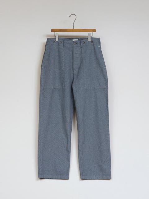 Nigel Cabourn New Workwear Pant Broken Twill in Washed Blue
