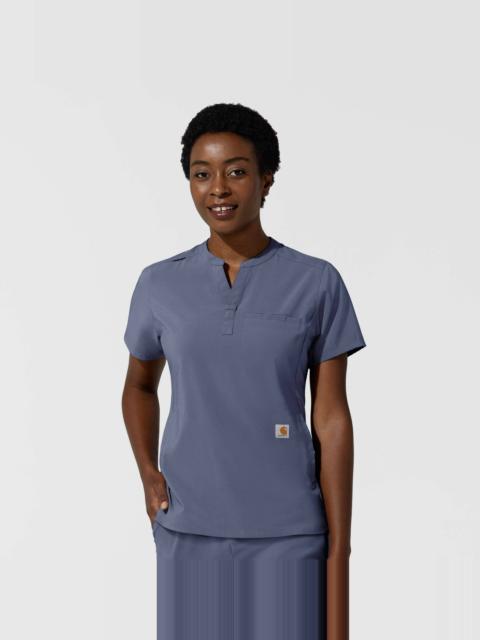 Carhartt Women's Force Cross-Flex Chest Pocket Scrub Top