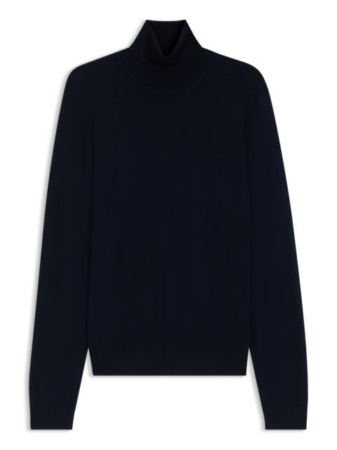BOSS SLIM-FIT ROLL-NECK SWEATER IN MERCERIZED VIRGIN WOOL
