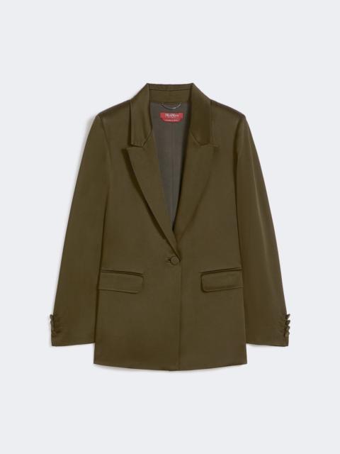 Max Mara ALBINO Envers satin blazer - MOSS GREEN