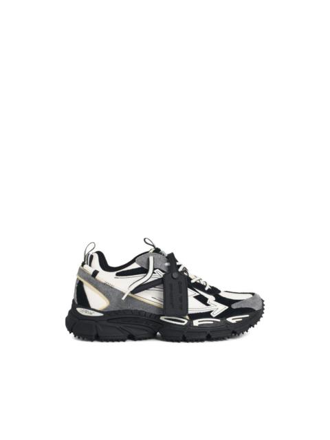 suede arrow sneakers