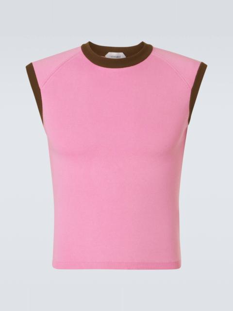 VERSACE Cotton tank top