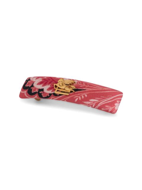 Etro floral-print silk hair clip