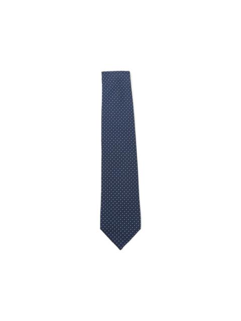 CORNELIANI geometric-pattern silk tie