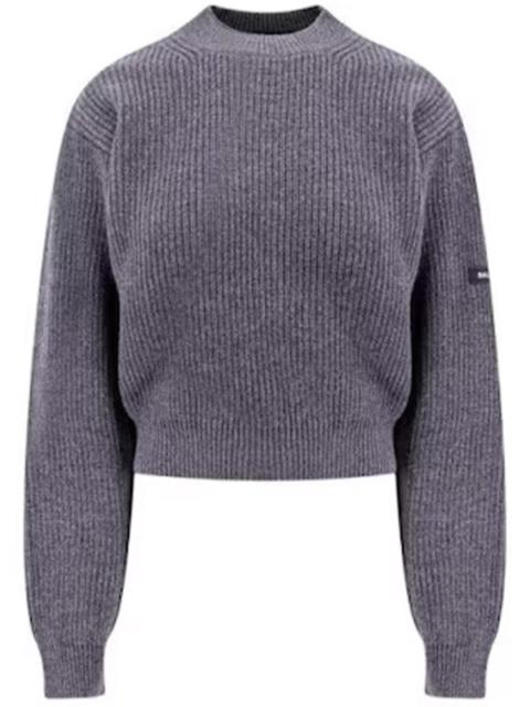 BALENCIAGA PATCH CROPPED SWEATER