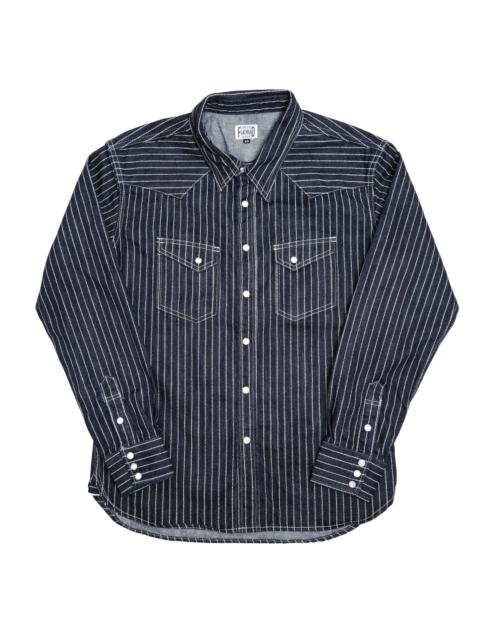 THE FLAT HEAD FN-SDW-701L 10oz Denim Wabash Western Shirt