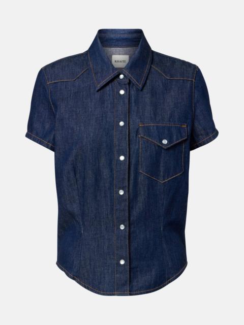 KHAITE Cavazos denim shirt
