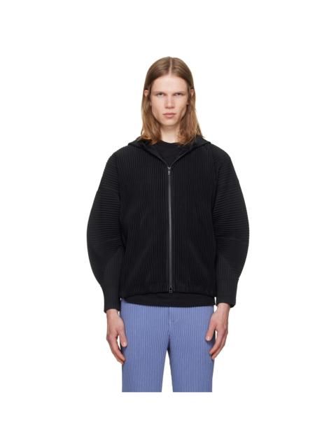 ISSEY MIYAKE Black July Monthly Colors Blouson Hoodie