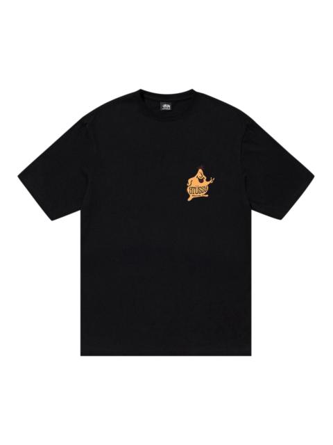 Stüssy 스튜 씨 Blob 나선형 티 '블랙 이름 *