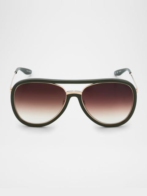 BARTON PERREIRA Fossett Aviator Sunglasses