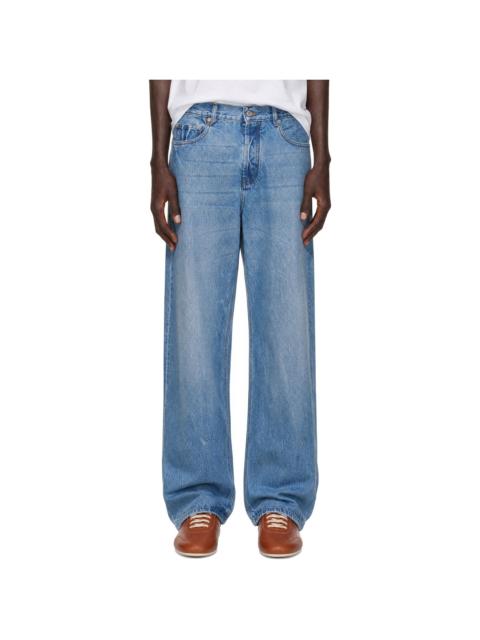 JACQUEMUS Blue 'The De-Nimes' Straight Jeans