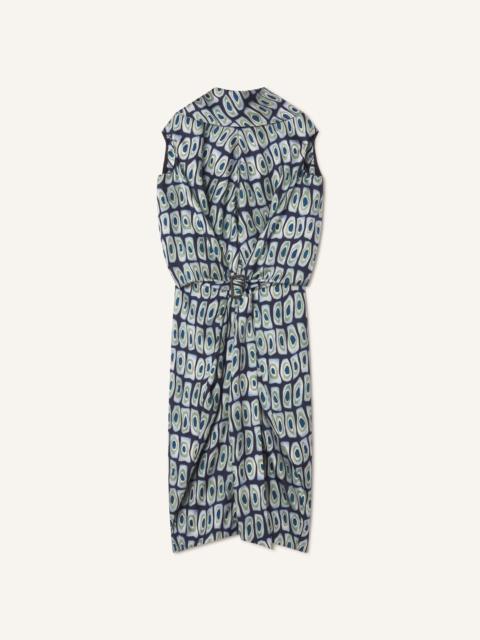 Lanvin PRINTED CAPE DRESS IN SILK