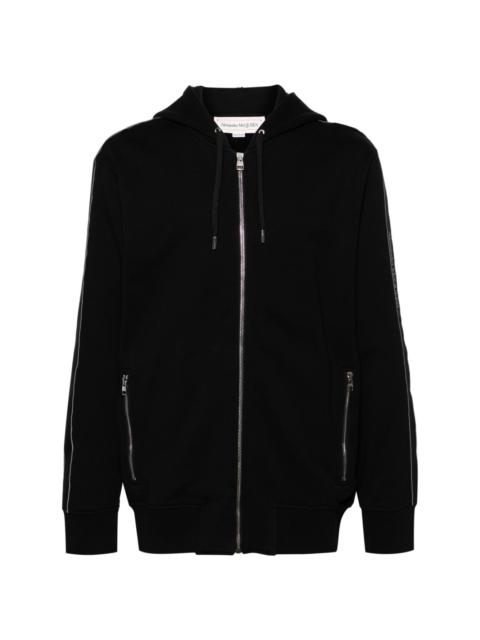 Alexander McQueen logo-trimmed cotton hoodie