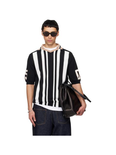 Moschino Black & White Sport Inspired Polo