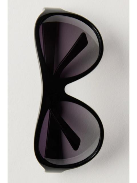 FREE PEOPLE Reese Oversized Shield Aviator Sunglasses