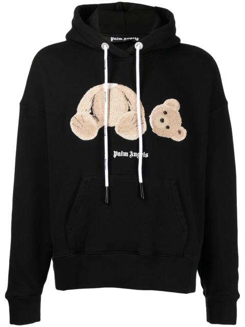 Palm Angels bear motif hoodie