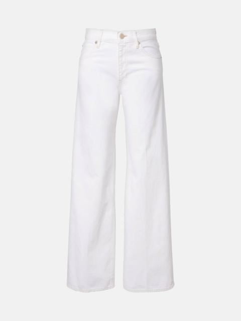 FRAME Bubble mid-rise barrel-leg jeans