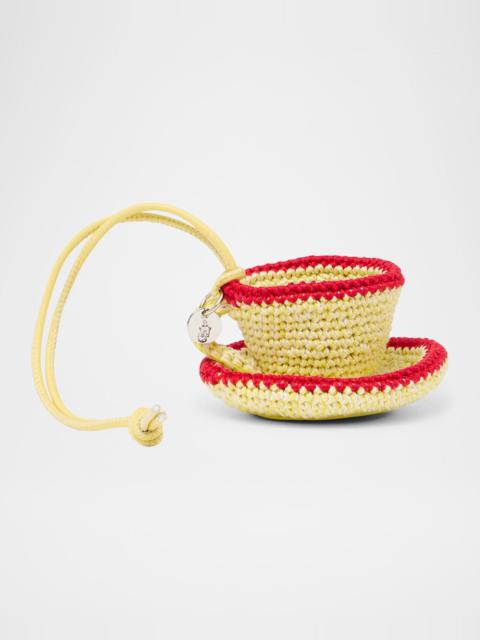 JW Anderson Crochet Teacup Bag Charm
