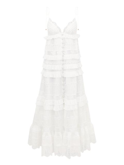 Zimmermann SOLSTICE TIERED MIDI DRESS